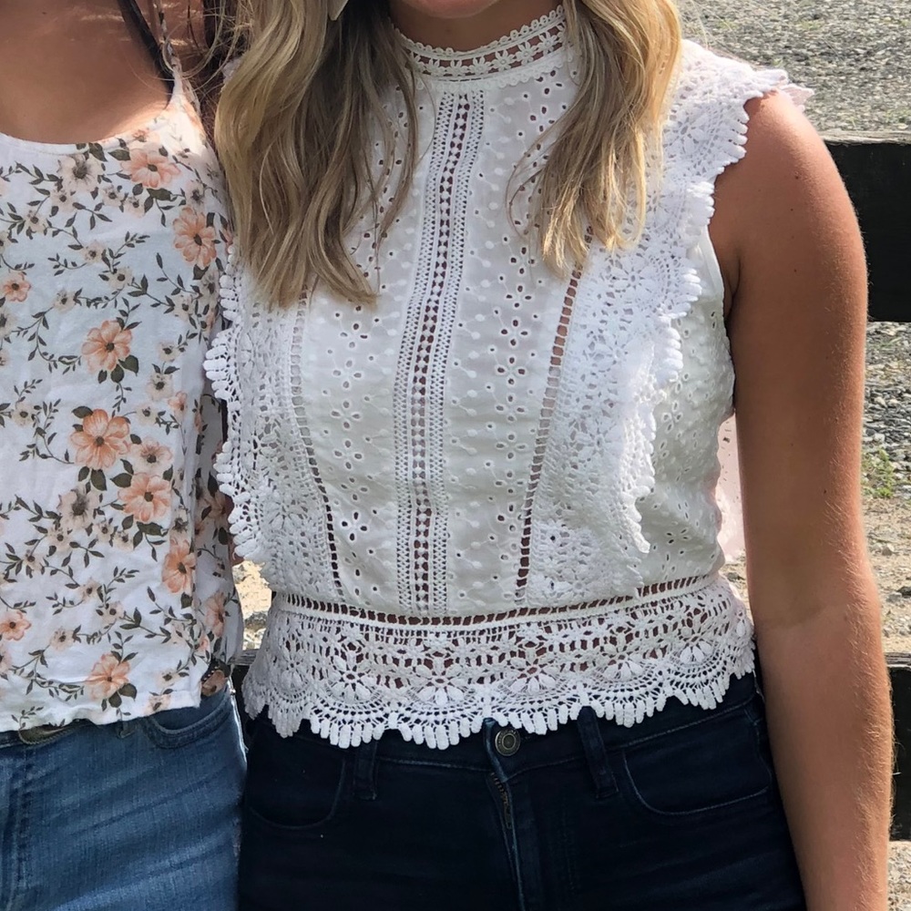 Forever 21 Back Button Up Top